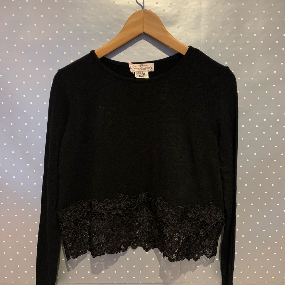 Muche et Muchette Aliz Crochet Lace Hem Top